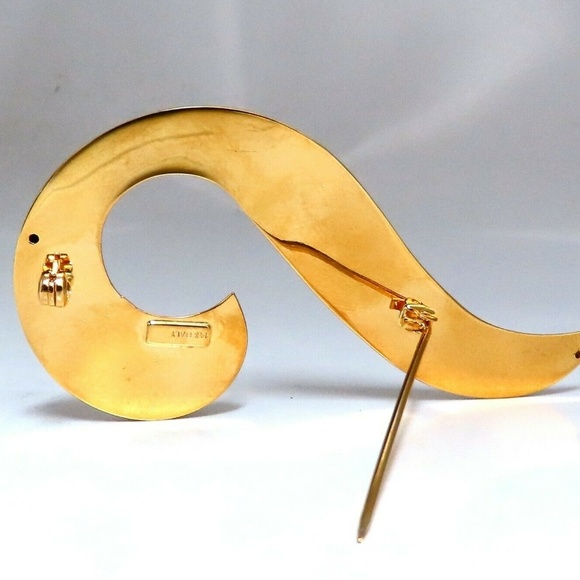 High Shine Musical Note Gold Pin 14 Karat For Sale at  High Shine Musical Note Gold Pin 14 Karat
